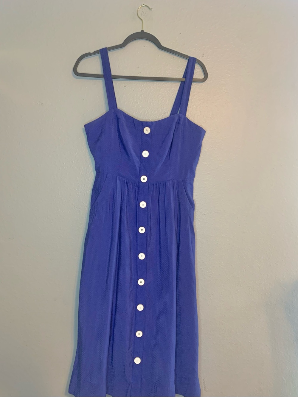 Anthropologie Maeve Women’s Blue Rosemary Euro Summer Midi Dress. Size 12 - Picture 4 of 14